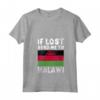 Donna Malawi Flag Souvenir - Se perso mandami in Malawi Maglietta con Collo a V - Ideale come Souvenir o Regalo per gli Amanti del Malawi