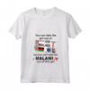 Donna Malawi Girl - Carta d'imbarco del Malawi - Maglietta con Collo a V per Donne Patriottiche - Ideale per Trasferimento dal Malawi