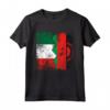 Radici del Malawi - Mezza Bandiera Italiana - Maglietta Patriottica Italia Malawi per Tutta la Famiglia