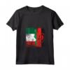 Donna Radici del Malawi | Mezza bandiera italiana | Italia Malawi Kids Dad Maglietta con Collo a V - Ideale per Mostrare le Tue Radici Italiane e l'Amore per il Malawi