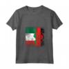 Donna Radici del Malawi | Mezza bandiera italiana | Italia Malawi Kids Dad Maglietta con Collo a V - Ideale per Mostrare le Tue Radici Italiane e l'Amore per il Malawi
