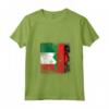 Donna Radici del Malawi | Mezza bandiera italiana | Italia Malawi Kids Dad Maglietta con Collo a V - Ideale per Mostrare le Tue Radici Italiane e l'Amore per il Malawi