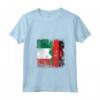 Donna Radici del Malawi | Mezza bandiera italiana | Italia Malawi Kids Dad Maglietta con Collo a V - Ideale per Mostrare le Tue Radici Italiane e l'Amore per il Malawi