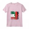 Donna Radici del Malawi | Mezza bandiera italiana | Italia Malawi Kids Dad Maglietta con Collo a V - Ideale per Mostrare le Tue Radici Italiane e l'Amore per il Malawi