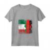Donna Radici del Malawi | Mezza bandiera italiana | Italia Malawi Kids Dad Maglietta con Collo a V - Ideale per Mostrare le Tue Radici Italiane e l'Amore per il Malawi