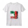 Donna Radici del Malawi | Mezza bandiera italiana | Italia Malawi Kids Dad Maglietta con Collo a V - Ideale per Mostrare le Tue Radici Italiane e l'Amore per il Malawi