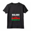 Emblema della Mappa della Bandiera del Malawi - Maglietta con Collo a V - Design Leggero e Classico