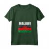 Emblema della Mappa della Bandiera del Malawi - Maglietta con Collo a V - Design Leggero e Classico