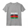 Emblema della Mappa della Bandiera del Malawi - Maglietta con Collo a V - Design Leggero e Classico