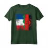 Radici del Malawi | Mezza bandiera francese | Francia Malawi Kids Dad Maglietta - Abbigliamento patriottico per Tutta la Famiglia