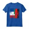 Radici del Malawi | Mezza bandiera francese | Francia Malawi Kids Dad Maglietta - Abbigliamento patriottico per Tutta la Famiglia