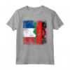Radici del Malawi | Mezza bandiera francese | Francia Malawi Kids Dad Maglietta - Abbigliamento patriottico per Tutta la Famiglia