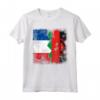Radici del Malawi | Mezza bandiera francese | Francia Malawi Kids Dad Maglietta - Abbigliamento patriottico per Tutta la Famiglia