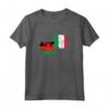 Malawi Italia Vintage Bandiera Malawiano Italiano Maglietta - Mostra il tuo Amore per il Malawi e le Tue Radici Italiane