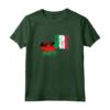 Malawi Italia Vintage Bandiera Malawiano Italiano Maglietta - Mostra il tuo Amore per il Malawi e le Tue Radici Italiane