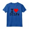 I LOVE HEART DILFS OLDER MATURE MEN DADS - Fun Gift for Husbands - Unique Father's Day T-shirt