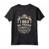 Realizzato nel 1963 - Maglietta 60 anni di Esperienza - Regalo di Compleanno Vintage 1963 per Uomo e Donna