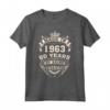 Realizzato nel 1963 - Maglietta 60 anni di Esperienza - Regalo di Compleanno Vintage 1963 per Uomo e Donna