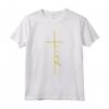 Men Women Youth Faith Cross Tee Christian Handwriting Maglietta - Comfortable Christian Apparel for All Ages