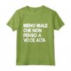 HapTiger Divertente Ironico Maglietta - Meno Male che non Penso a Voce Alta - T-shirt Sarcastica e Divertente