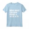 HapTiger Divertente Ironico Maglietta - Meno Male che non Penso a Voce Alta - T-shirt Sarcastica e Divertente