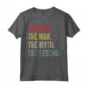 Grandpa The Man The Myth The Legend T Shirt - Maglietta per Nonni - Leggera e Classica