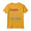 Grandpa The Man The Myth The Legend T Shirt - Maglietta per Nonni - Leggera e Classica