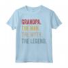 Grandpa The Man The Myth The Legend T Shirt - Maglietta per Nonni - Leggera e Classica
