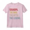 Grandpa The Man The Myth The Legend T Shirt - Maglietta per Nonni - Leggera e Classica