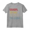 Grandpa The Man The Myth The Legend T Shirt - Maglietta per Nonni - Leggera e Classica