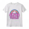 Ironic Alpha Maschio Unicorno Arcobaleno - Divertente Maglietta Grafica Unisex - Offensiva e Stravagante