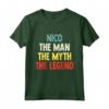 Nico The Man The Myth The Legend - Camicia Personalizzata Regalo per Nico - Compleanno Uomo Divertente Tee