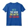 Nico The Man The Myth The Legend - Camicia Personalizzata Regalo per Nico - Compleanno Uomo Divertente Tee