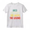 Nico The Man The Myth The Legend - Camicia Personalizzata Regalo per Nico - Compleanno Uomo Divertente Tee