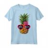 T-shirt da sole ananas Aloha Beaches Hawaii - Maglietta Vintage con Stampa Grafica per Surfisti e Amanti della Cultura Hawaiana