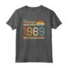 Vintage 1969 Compleanno Uomo Donna - Maglietta Annata 1969 per Regalo di Compleanno - Taglio Classico e Leggera