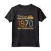 Vintage 1970 Compleanno Uomo Donna Maglietta - Regalo Annata 1970 per Papà e Mamma - Stile Classico