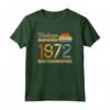 Vintage 1972 Compleanno Uomo Donna Regalo Annata - Maglietta Taglio Classico per Genitori Nati nel 1972