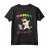 Mamma della Ragazza di Compleanno Tamponando Unicorno Principessa e Mamma Maglietta - Abbigliamento per Festa Compleanno Unicorno
