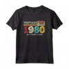 Best of 1980 - Cassetta Vintage 40th Birthday Maglietta - Ideale per Regalo di Compleanno Retro del 1980