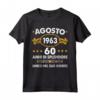 Agosto 1963 Anni 60 Compleanno Uomo - Maglietta Edizione Limitata per il 60° Compleanno - Il Mito La Leggenda