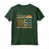 Vintage 1956 Compleanno Uomo Donna - Maglietta Annata 1956 per Regalo Compleanno - Taglio Classico e Leggera