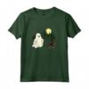 Manchester Terrier Walking Ghost Halloween Divertenti Bambini Maglietta - Ideale per la Stagione di Halloween - Perfetto Regalo per Bambini