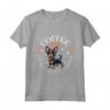 Caffè e Manchester Terrier Maglietta - Ideale per Amanti dei Cani - Acquista T-shirt con Slogan