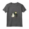 Bambini Divertenti per Halloween - Manchester Terrier Walking Ghost Maglietta con Collo a V - Ideale come Regalo per la Stagione - Design Fantasma Felice
