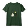 Bambini Divertenti per Halloween - Manchester Terrier Walking Ghost Maglietta con Collo a V - Ideale come Regalo per la Stagione - Design Fantasma Felice