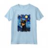 Manchester Terrier Cane Notte Stellata - Maglietta Cane Mamma Papà - Regalo Divertente per Amanti dei Cani