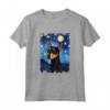 Manchester Terrier Cane Notte Stellata - Maglietta Cane Mamma Papà - Regalo Divertente per Amanti dei Cani