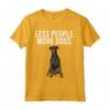 Less People More Dogs - Manchester Terrier Maglietta Divertente per Amanti dei Cani - Ideale per Introvertiti