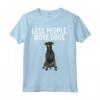 Less People More Dogs - Manchester Terrier Maglietta Divertente per Amanti dei Cani - Ideale per Introvertiti